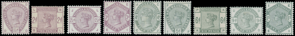 1883-84 Lilac and Green set