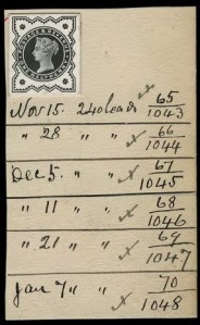 1-2d Vermilion Jubilee De La Rue striking book piece