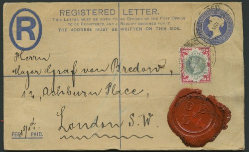 1s green and carmine on cover