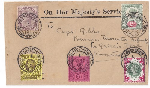 1s Green and Carmine cover from Boer War