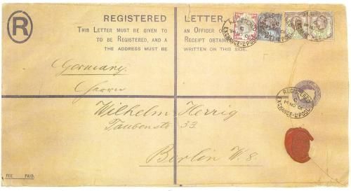 1s green and carmine on cover