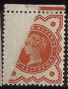 1/2d Vermilion Paper Fold Printing Error