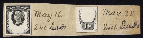 1887 Jubilee 1.5d striking book piece
