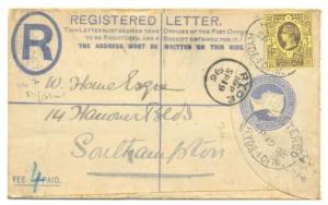 3d on Registered envelope paying 4d in registraion