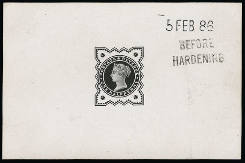 1887 1-2d Vermilion die proof