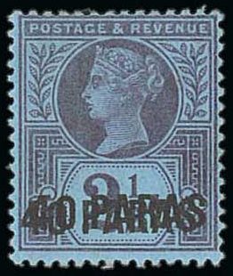 British Levant 40pa on 2 1-2d Double Overprint ii