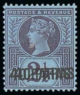 British Levant 40pa on 2 1-2d Double Overprint iii