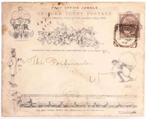 Harry Furniss Post Office Jumble caricature