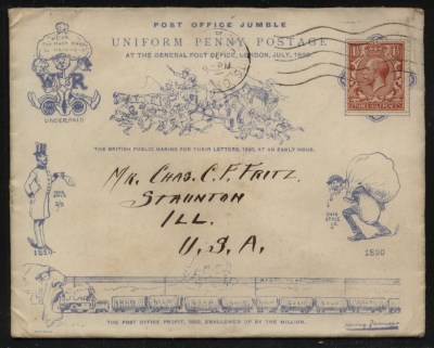 Harry Furniss caricature envelope