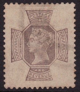 1887 9d Jubilee chemically removed colour