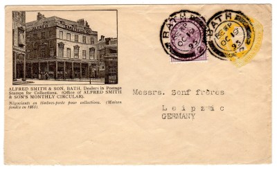 Alfred Smith advertising cover in black