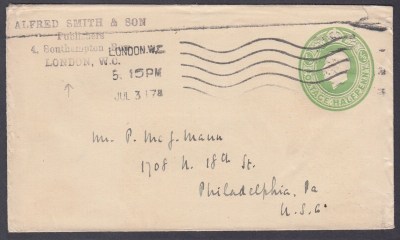 Alfred Smith Southampton Row handstamp