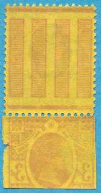 1887 3d purple on yellow offset variety