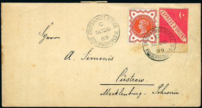 Red Orient Express stamp on cover