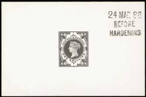 1887 1 shilling Jubilee De la Rue die proof