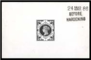 1887 1s Green De la Rue die proof