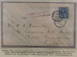 Cover missent to Cuba