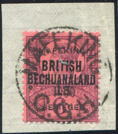 Mafeking 1s on 6d SG.15 216.00