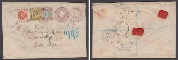 Postal stationery cover to Weltervreden, Java